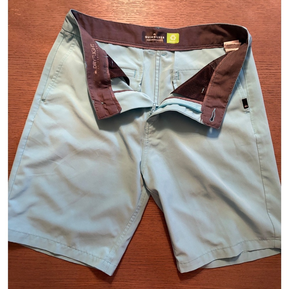 Quiksilver Amphibian Mens Hybrid Shorts Blue 4-Way Stretch Size 28 DryFlight - Picture 5 of 6